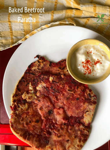 Baked Beetroot Paratha