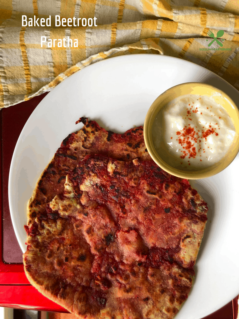 Baked Beetroot Paratha