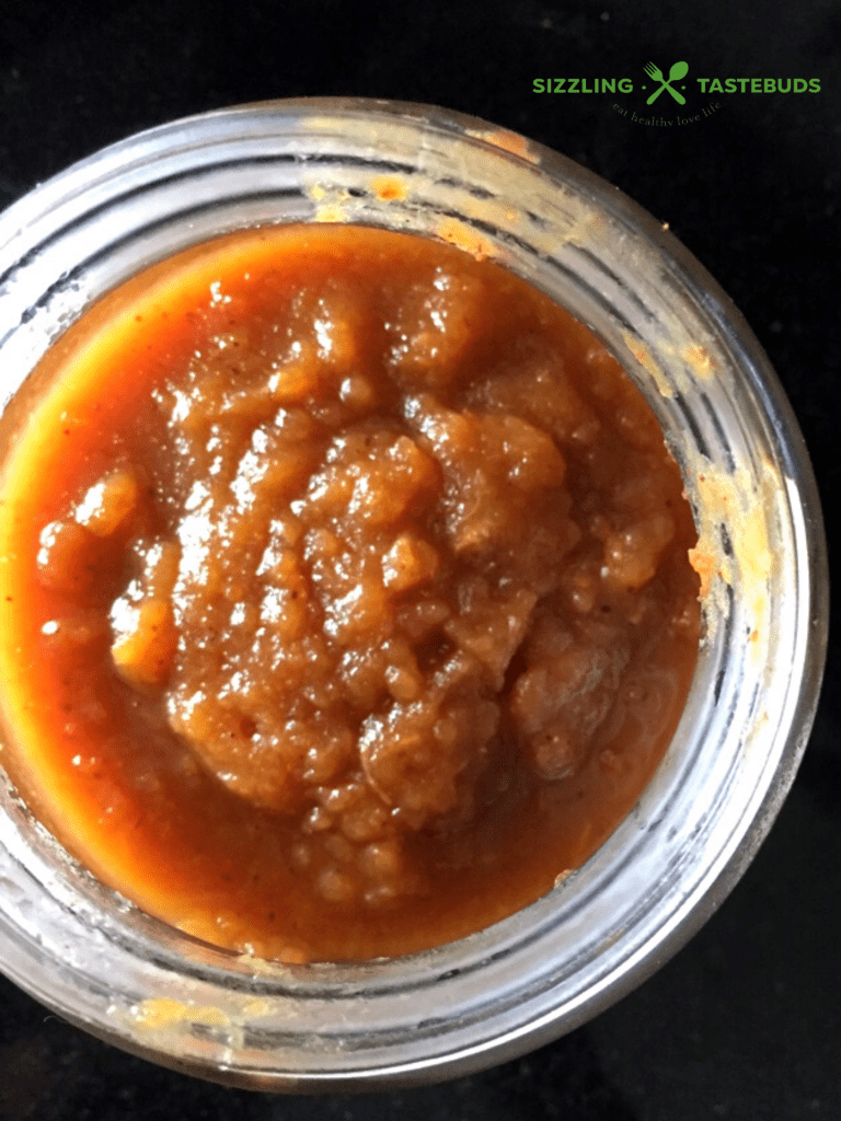 Homemade Applesauce - a delicious condiment that aids baking. Can be used as a topping to toasted bread or even pancakes.  