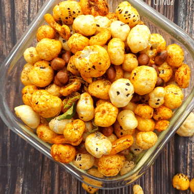 Makhana or fox nuts are roasted in the airfryer with minimal spices and almost no oil to make a crunchy, addictive AND healthy snack. Fox nuts are high in protein and fibre and makes for a delectable treat