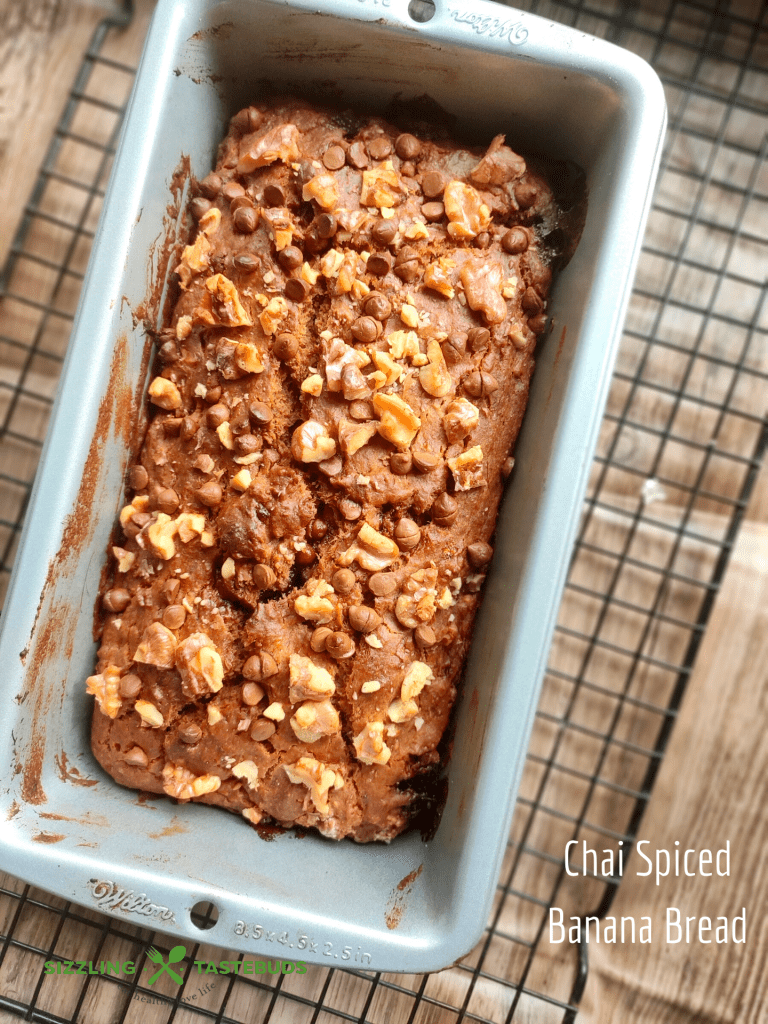 Chai Spiced Banana Bread (Eggless)