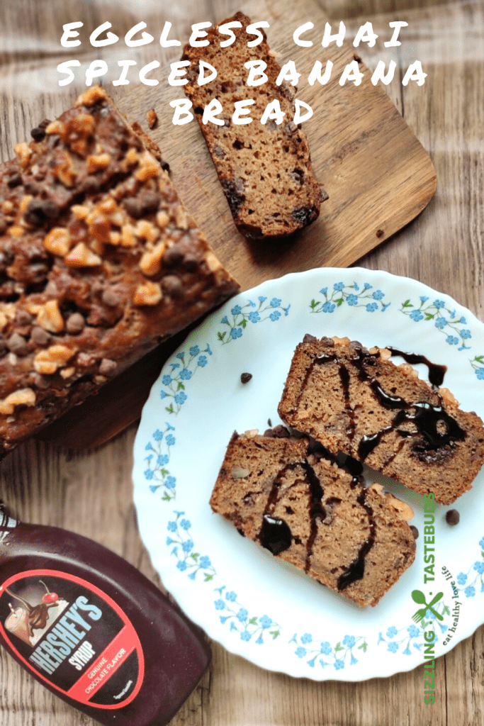 Chai Spiced Banana Bread (Eggless)