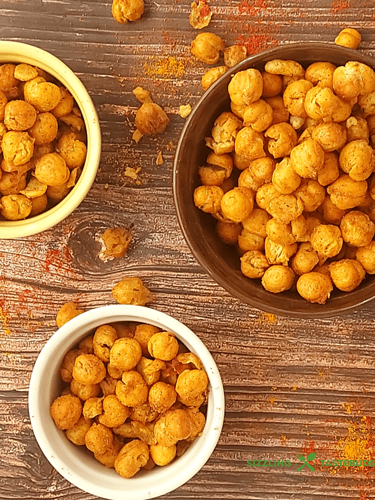 Airfryer Roasted Chickpeas is a quick, delicious, healthy Vegan and Gluten Free snack to make anytime. 