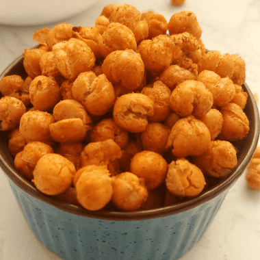 Airfryer Roasted Chickpeas is a quick, delicious, healthy Vegan and Gluten Free snack to make anytime.