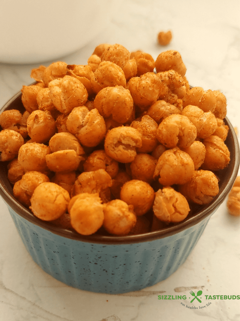 Airfryer Roasted Chickpeas is a quick, delicious, healthy Vegan and Gluten Free snack to make anytime.