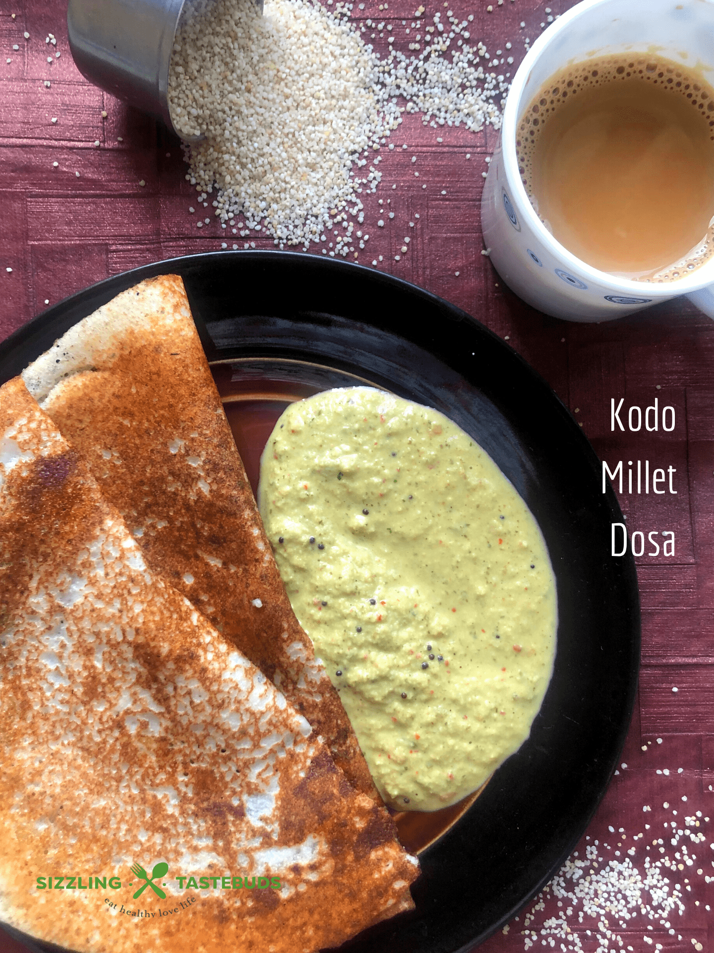 Varagu Arisi Dosai | Kodo Millet Crepes