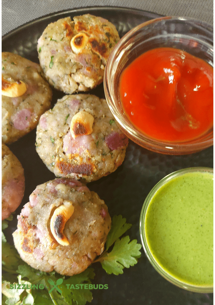 Kand ke Kebab or Purple Yam kebab is a delicious vegan and Gluten Free Appetiser or snack made with Purple Yam and spices.