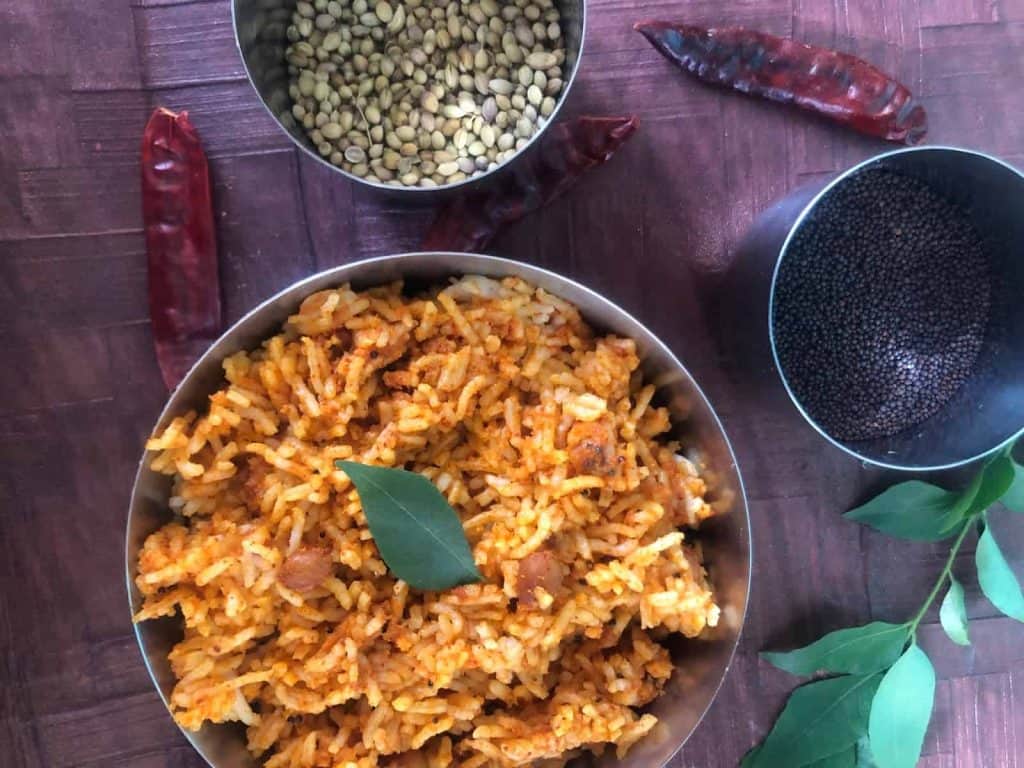 	A Traditional Udupi (Karnataka) dish made with Rice and spiced Mustard paste. Served for festivals and special occasions.