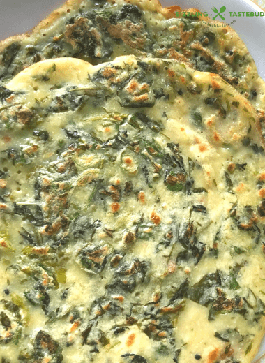 Besan Methi Cheela is a high protein Gluten Free + Vegan Savory pancake made with Fresh Fenugreek leaves and Chickpea flour.