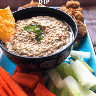 A protein rich Dip made with Kidney beans & roasted sesame seeds. 100% gluten Free and Vegan