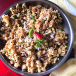 Gabbya Upkari (Konkani style Banana stem stir fry)