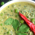 Vegan Methi Malai Matar is a delicious Vegan Curry made with fresh fenugreek leaves and peas. Served with Roti / Rice