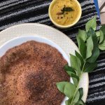 Black Rice dosa or Kavuni Arisi Adai is a GLuten Free, Vegan Dosa made with Black rice or Forbidden Rice. Served for breakfast or brunch with chutney