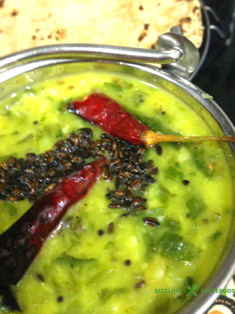 Lasooni Zucchini Dal is a Gluten Free and Vegan Zucchini Dal with Baby Spinach and Garlic  . Served with steamed Rice / Roti