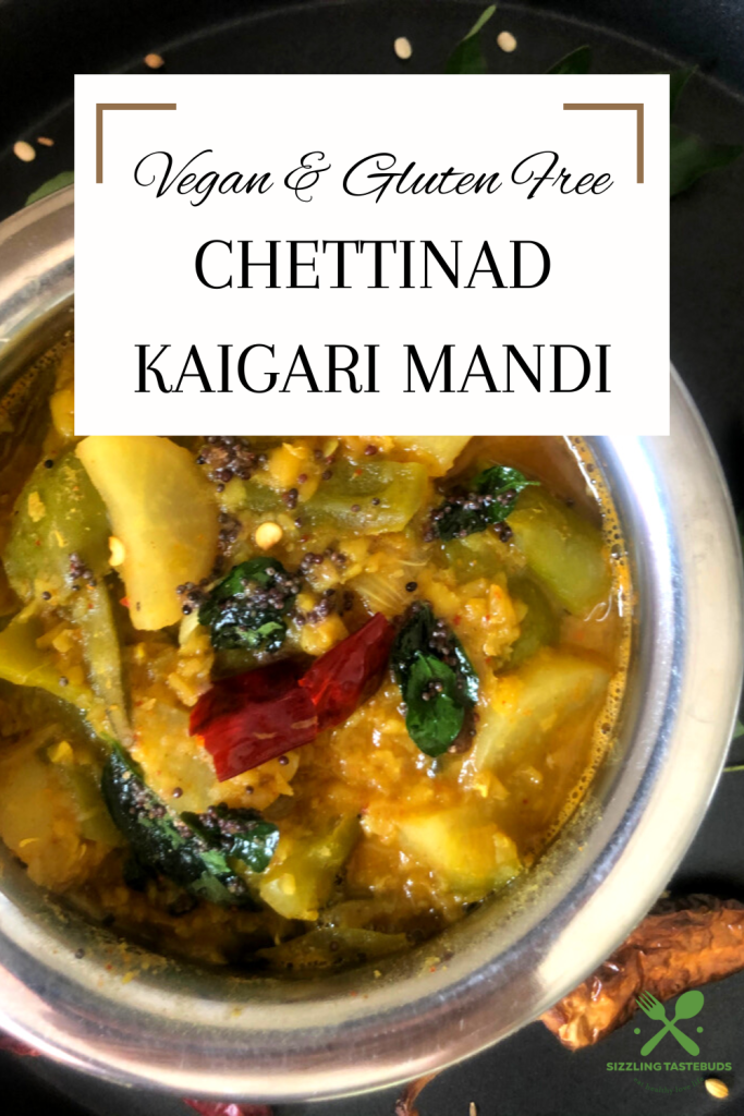 Chettinad Kaigari Mandi is a special curry of veggies in a vegan base and speciality of Chettinad Cuisine.Served with Curd Rice and / or Idli Dosa as a side dish.