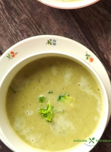 An Aromatic and delicious Winter Special Vegan Brocolli Soup with warming spices. Can be served as an appetiser or for brunch.