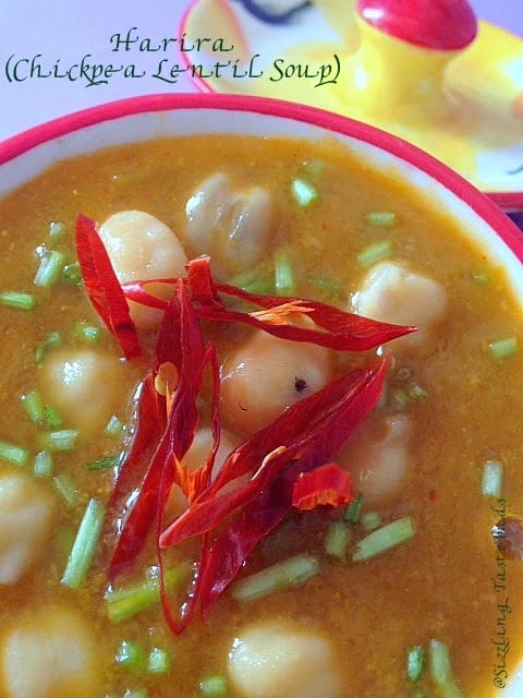 A delicious Gluten Free + Vegan Soup made with Chickpeas and warming Spices. Makes for a meal by itself or a thick broth for Winters.