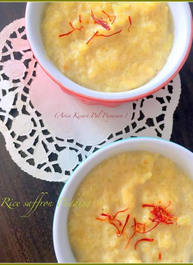 A saffron-milk-rice pudding,Arisi Kesari Paal Payasam is a delicious kheer or payasam that can be put together quickly for festivals or celebrations.