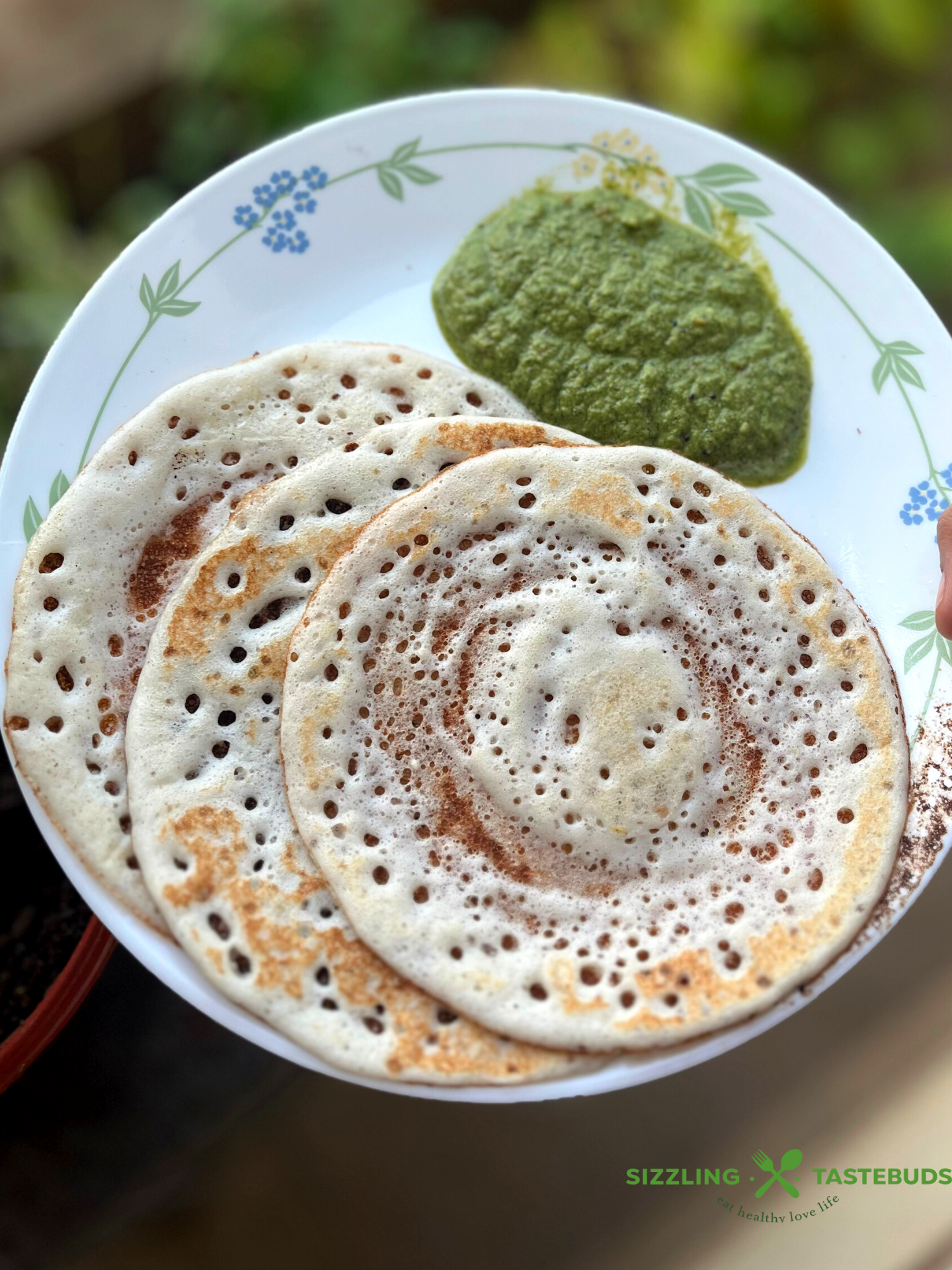 A spongy, airy millet based savoury South Indian pancake. Served with Chutney or Sambar for a Vegan, Gluten Free meal