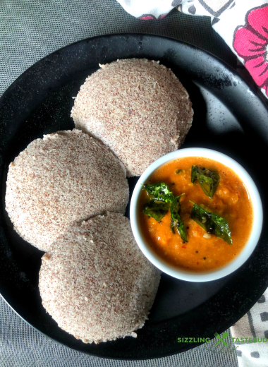 Jowar Idli | Sorghum Idli is a Gluten Free, Vegan no-Rice Idli (steamed savoury cake) made with Cracked Sorghum and Lentils. Served for Breakfast or a light dinner.