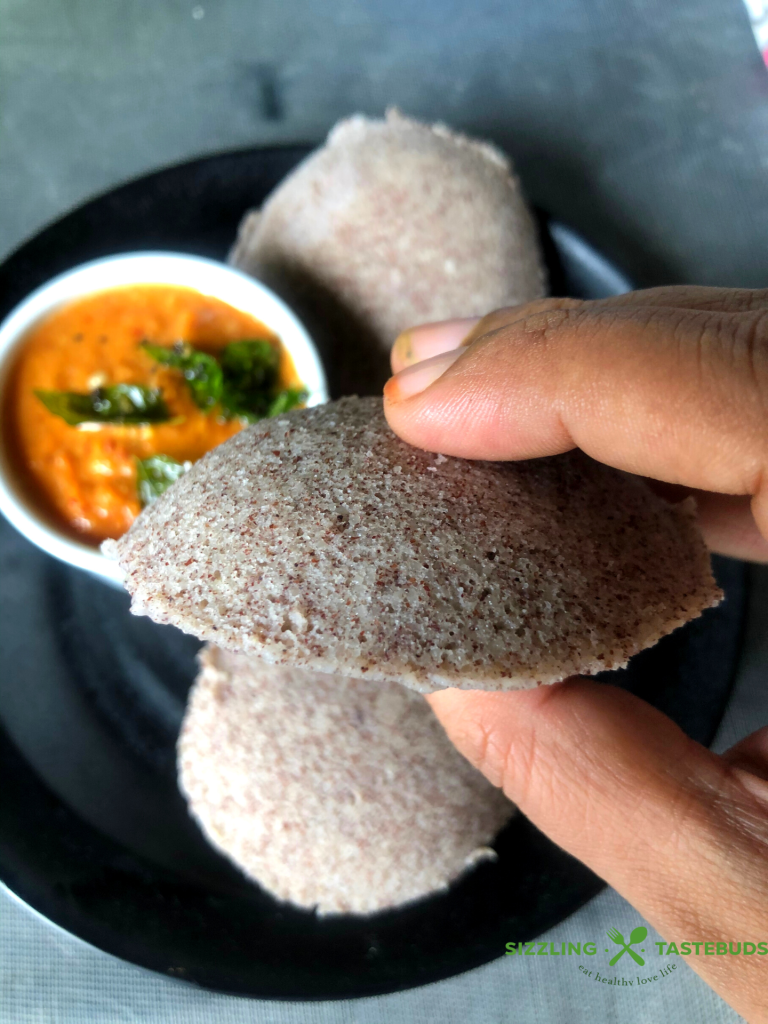 Jowar Idli | Sorghum Idli is a Gluten Free, Vegan no-Rice Idli (steamed savoury cake) made with Cracked Sorghum and Lentils. Served for Breakfast or a light dinner.
