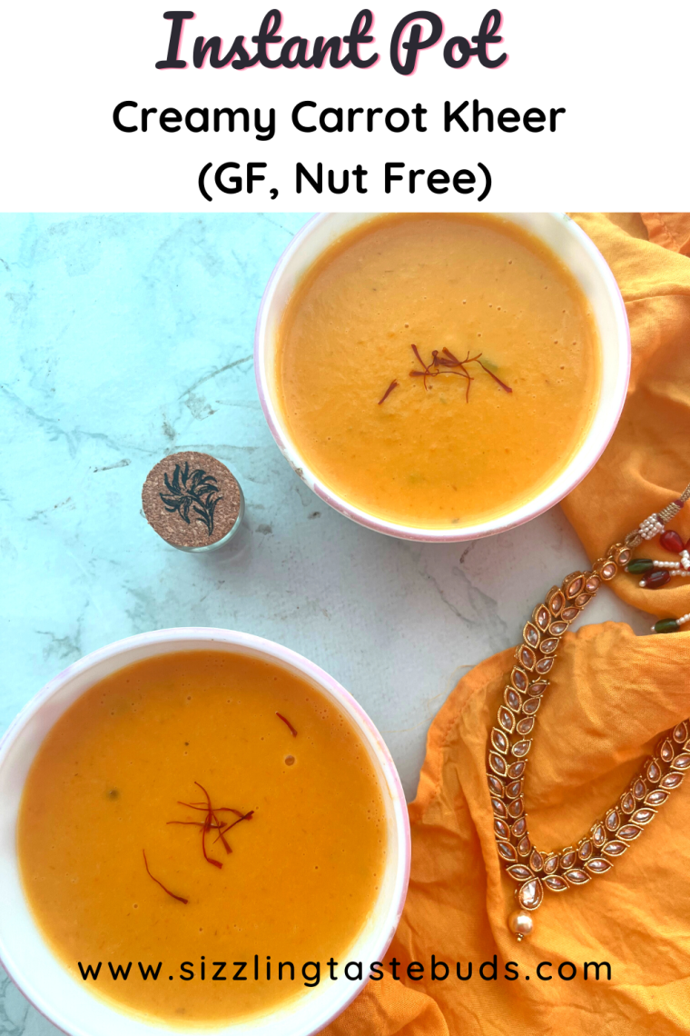 Instant Pot Carrot Payasam Instant Pot Vegan Carrot Kheer