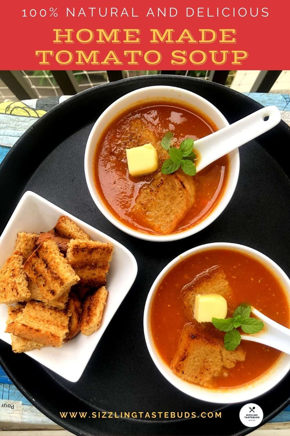 Try this version of the popular Restaurant Style Tomato Soup - No additives, no cornflour and 100% homemade!