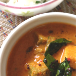 Balekayi Sasive or Sasam is a no onion no garlic Curry made with raw banana simmered in a mustard-coconut sauce. Enjoyed as a side to hot steamed rice in Udupi cuisine.