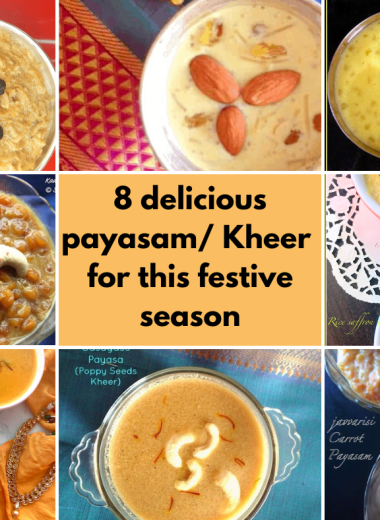 A One-stop collection of delicious and quick to make Payasam for festivals or any celebrations