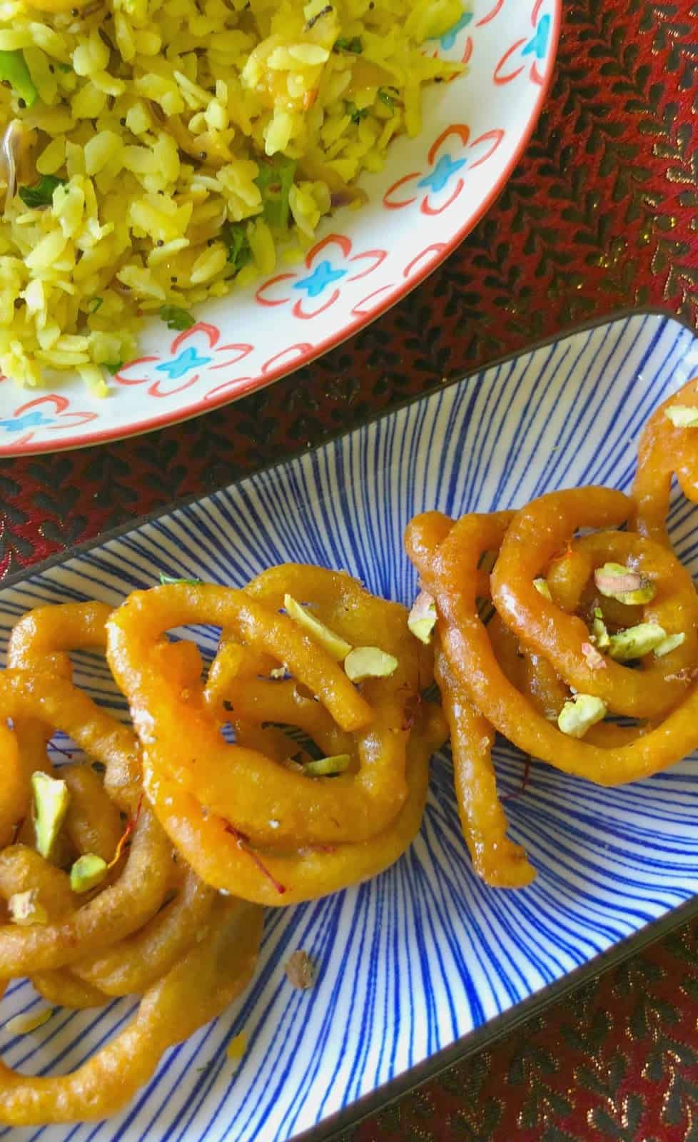 Learn how to make Halwai style Jalebi at home - Instant Jalebi is perfect for DIwali or whenever you need to have a festive sweet!