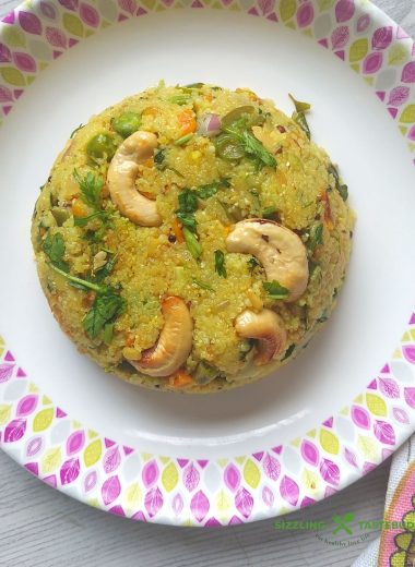 Jowar Upma or Jonna Rava Upma is a savoury pudding or Upma with Sorghum or Jowar / Millet grits. Gluten Free, served as a filling breakfast or snack in South Indian Cuisine.