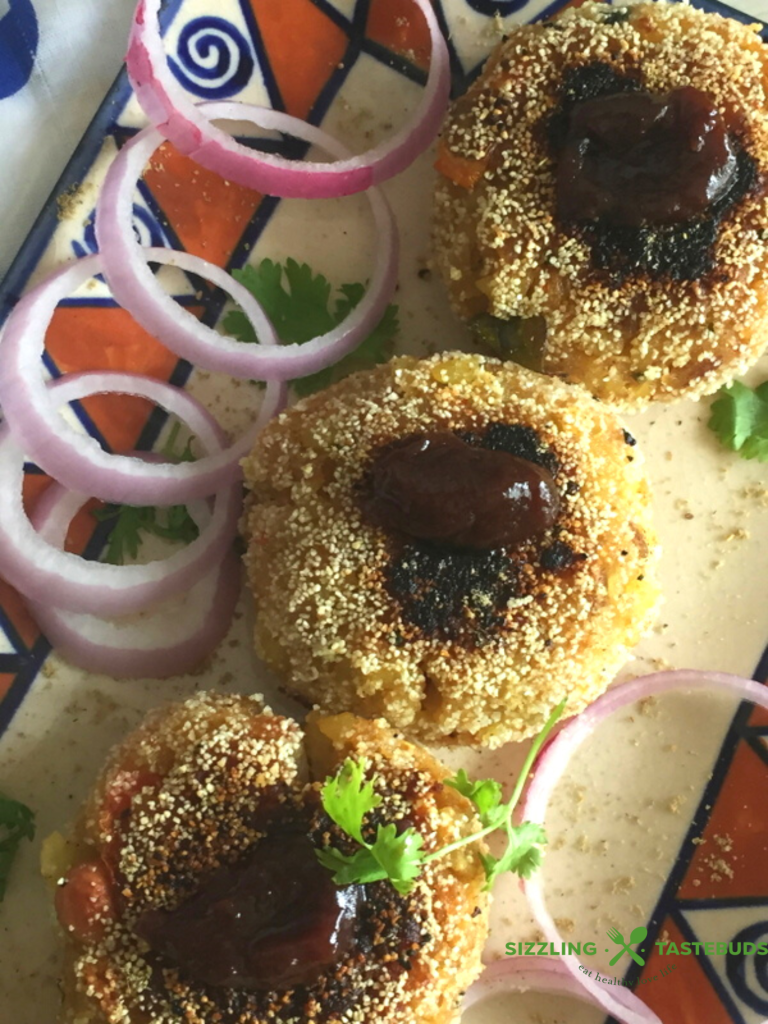 Vermicelli Cutlet is a makeover snack made from leftover millet vermicelli upma. Served as a snack or appetiser with ketchup or green chutney