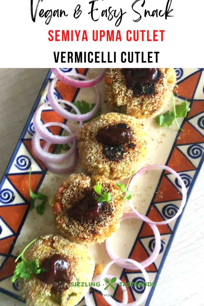 Vermicelli Cutlet is a makeover snack made from leftover millet vermicelli upma. Served as a snack or appetiser with ketchup or green chutney