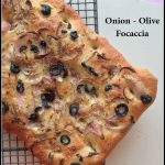 Onion Olive Focaccia Topped With Sea Salt